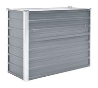 Tidyard Jardinière d'Extérieur en Métal avec Haute Qualité Gris 100 x 40 x 77 cm