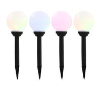 Tidyard Lampe Solaire sphérique LED de Jardin 4 pcs 15 cm RVB, Lumière éclairage d'extérieur, Lumiere Exterieur Decorative pour Jardin, Allée, Extérieur, Cour, Balcon, Fête, Piscine
