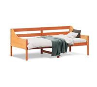 Tidyard Lit de Jour Cire Marron 90x190 cm Bois de pin Massif, Cadre de Lit à Plateforme, Lit Banquette Canapé-lit, Convertible Lit de Repos pour Chambre à Coucher et Salon Style A