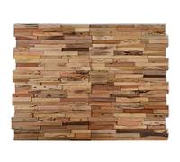 Tidyard Lot de 10 Panneaux muraux Panneaux muraux Décoration murale Panneaux en bois Décoration murale Stickers muraux Panneaux de revêtement mural Panneaux décoratifs 1,03 m² Teck recyclé