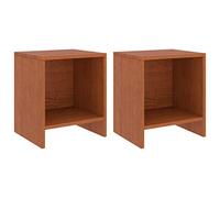 Tidyard Lot de 2 Tables de Chevet Armoires de Lit en Bois 35x30x40cm