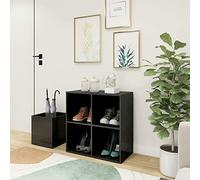 Tidyard Meuble à chaussures pour entrée moderne avec porte-parapluies en aggloméré 105 x 35,5 x 70 cm, meuble d'entrée moderne, étagère à chaussures entrée, porte-parapluie entrée moderne