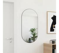 Tidyard Miroir 100x50 cm Verre Montage Mural Miroir, Miroir Cosmétiques de Vanité Muraux pour Salle de Bain, Salon, Chambre, Dressing, Couloir, Mur, Entrée