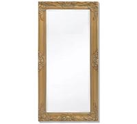 Tidyard Miroir Mural Magnifique pour Salle de Bain/Dressing Style Baroque Doré 100 X 50 cm