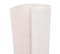 Tidyard Panneau de clôture de jardin - Double face en PVC - Clôture brise-vue pour jardin, balcon et terrasse - Résistant aux UV et aux intempéries - 90 x 500 cm - Blanc