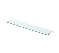 Tidyard Panneau pour Etagère en Verre Trempé Durable et Solide Style Moderne Transparent 80 x 15 cm