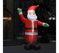 Tidyard Père Noël Gonflable Géant Lumineux 3 m XL - Extérieur avec LED IP44 - Décoration de Noël