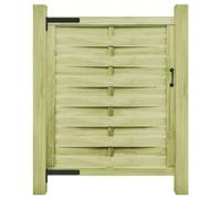 Tidyard Portillon Bois de pin imprégné 100x125 cm Vert, Portillon de Jardin, Porte de Jardin Porte de Clôture Décorative pour Exterieur Style B