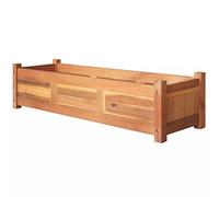 Tidyard Jardinière en Bois d'acacia avec Finition à l'huile Naturelle Marron 100 x 30 x 25 cm