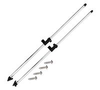 Tidyard Poteaux de Soutien de Dessus Bimini 2 pcs Aluminium