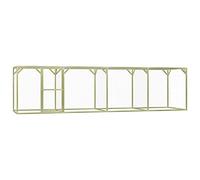 Tidyard Poulailler 1,5x6x1,5 m Pinède imprégnée, Enclos Extérieur pour Animaux, Poulailler pour Petits Animaux, Lapins, Animaux de Cage de Volaille Enclos