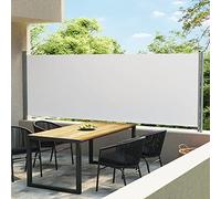 Tidyard Rideau de soleil, latéral, rétractable, extensible, de patio, de terrasse, de jardin, rideau de soleil pour extérieur, rideau de soleil latéral, rideau de soleil, rideau de soleil, auvent de