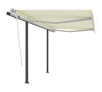 Tidyard Rideau de soleil rétractable manuel avec poteaux, rideau de soleil rétractable, rideau extérieur soleil, rideau de soleil extérieur, rideau de soleil extérieur, rideau de terrasse