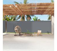 Tidyard Rideau latéral rétractable, store latéral, pare-vent, protection solaire, anthracite 220 x 1200 cm