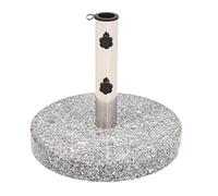 Tidyard Socle de Parasol Granite Rond 20 kg Base de Lestage, Pied de Parasol pour Parasols, Support de Parasol pour Terrasse, Piscine, Patio, Jardin, Balcon