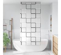 Tidyard Store Enrouleur de Douche 110x240 cm Largeur du Tissu 106 cm Baignoire Bain Store, Rideau de Douche, Rideau de Bain Pare-Bain pour Salle de Bain Style J