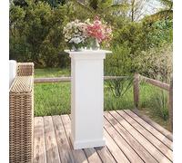 Tidyard Support à Fleurs Blanc 40x40x90 cm Bois de pin Solide, Étagère à Fleurs, Porte Pot de Plantes, Support de Plante pour Intérieur et Extérieur, Salon, Terrasse, Balcon