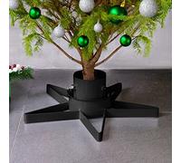 Tidyard Support de Sapin de Noël Pied pour Sapin de Noël Socle pour Sapin de Noël Noir 47x47x13,5 cm