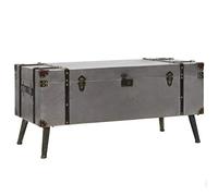 Tidyard Table Basse en Forme de Coffre de Voyage 102 x 51 x 47,5 cm