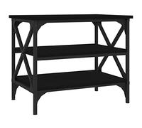 Tidyard Table basse noire, table de salon, table basse, table basse, table de salon, table de salon, table de salon, table de salon, table basse avec étagère, en bois multicouche, 55 x 38 x 45 cm