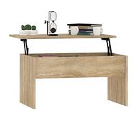 Tidyard Table Basse Polyvalente Table Basse à Plateau Relevable Bout de Canapé Table de Salon Bois d'ingénierie