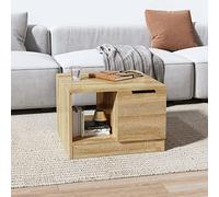 Tidyard Table Basse Table de Salon Table d'appoint Chêne Sonoma 50x50x36 cm Bois d'ingénierie