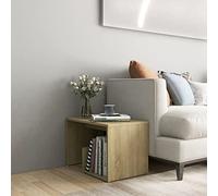 Tidyard Table de salon latérale, design moderne, en panneaux de particules, 59 x 36 x 38 cm, table de chevet moderne, table d'appoint moderne, table d'appoint moderne