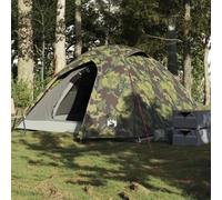 Tidyard Tente de Camping à dôme 4 Personnes Camouflage imperméable, 12 Saison Dôme Tente Familiale, Facile à Installer Camping Tente pour Randonnée, Pique-Nique