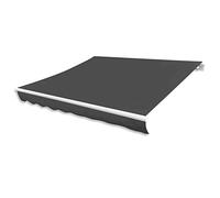 Tidyard Toile de Store Anthracite Résistante aux UV 330x245cm - Toile de Protection et d'Ombre