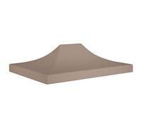 Tidyard Toit de Tente de Réception Auvent de Remplacement Toile de Tonnelle 4,5x3 m Taupe 270 g/m²