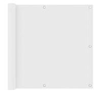 Tidyard Voile d'ombrage pour balcon, tissu Oxford blanc, 90 x 300 cm, protection contre les rayons UV pour terrasse, jardin, camping en tissu Oxford imperméable