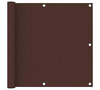 Tidyard Voile d'ombrage pour balcon, tissu Oxford marron, 90 x 300 cm, protection contre les rayons UV pour terrasse, jardin, camping en tissu Oxford imperméable