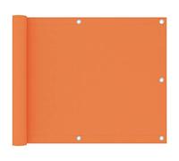 Tidyard Voile d'ombrage pour balcon, tissu Oxford orange, 75 x 400 cm, protection contre les rayons UV pour terrasse, jardin, camping en tissu Oxford imperméable