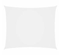 Tidyard Voile d'ombrage rectangulaire en tissu Oxford blanc 6 x 8 m