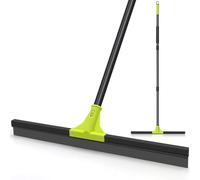 TidyBliss Balai Raclette Sol Extérieur Terrasse Professionnelle de Large 60 cm avec Manche Long 158 cm, Laveur pour la Salle de Bain, Cour, Garage, Douche, Fenêtre (Vert)