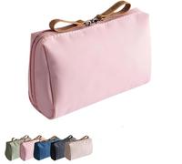 Tidynook Makeup Bag Small, Mini Lipstick Makeup Bag Portable Simple Waterproof Mini Makeup Pouch Storage Bags (Pink)