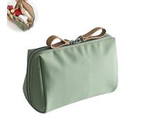 Tidynook Makeup Bag Small, Portable Lipstick Makeup Bag, Travel Mini Makeup Toiletry Bag for Purse, Portable Simple Waterproof Hand Travel Makeup Pouch for Women (Green)