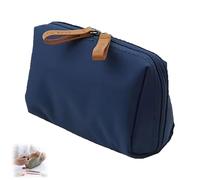 Tidynook Makeup Bag Small, Travel Makeup Pouch, Mini Lipstick Makeup Bag Waterproof, Portable Simple Waterproof Hand Travel Makeup Pouch for Women (Blue,Large)