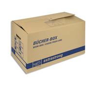 TIDYPAC Boîte transport spéciale livre, capacité 30Kg - Dimensions : L57,5 x H29,5 x P33,5 cm brun