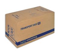 TIDYPAC Carton de déménagement double cannelure format XL - Dimensions : L68 x H35 x P35,5 cm brun
