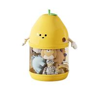 Tidytrek Tube de - Organiseur de jouets en peluche, bac de rangement en forme de poire | Tube vertical avec couvercle anti-poussière pour animaux en peluche, récipient compact pour jouets pour
