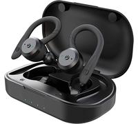 TIE Audio ¿¿couteurs sans fil avec Powerbank (Bluetooth 5.0, pour activit¿¿s de plein air et sportives, iOS et Android, jusqu'¿¿ 10 heures de t¿¿l¿¿phonie ou d'¿¿coute de la musique) Noir