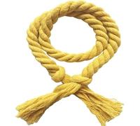 Tie-Backs Ajustables, Tie-Backs pour Rideaux Pack of 2 Cotton Linen Curtain Tie Ropes Multicolor 85cm(Yellow)