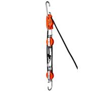 Tie Boss - Système de palan à poulie autobloquante, Bloc et palan avec Corde tressée Solide en polypropylène de 10,7 m. (évalué pour 136,1 kg)