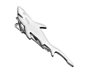 Tie Clips for Men Novelty Metal Shark Non-Slip Tie Clip for Men