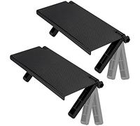 TIE-DailyNec 2 Pcs Étagère Supérieure TV, Tablette Réglable pour Téléviseur Mural, Support de Moniteur D'ordinateur de Bureau Support de Stockage de Plate Forme Solide, Console de Jeu, Routeur