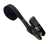 Tie Down Strap - Heavy Duty Ratchet Hooks, Reinforced Trailer Cargo