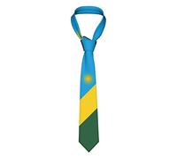 Tie Drapeau Du Rwanda Classique Cravates Formelle Cravate Pour Hommes Pour Uniforme Funérailles Événements