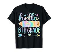 Tie Dye 8e année rentrée Scolaire Hello Huitième année Teacher T-Shirt