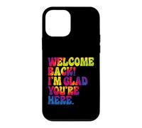 Tie Dye Amusant pour la rentrée Scolaire, Je suis Content Que tu sois là Coque pour iPhone 12 Mini